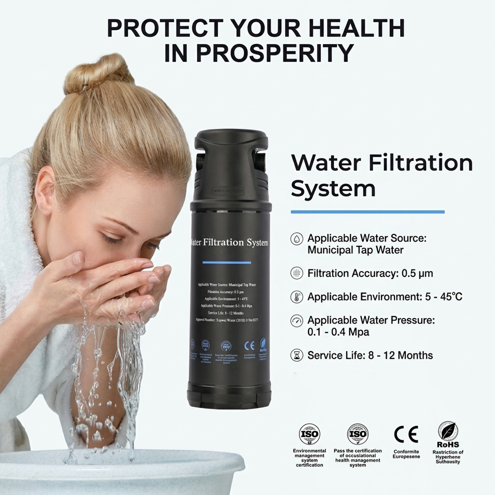 TM8-2 Under Sink Water Filter System 0.01μm Ultrafiltration