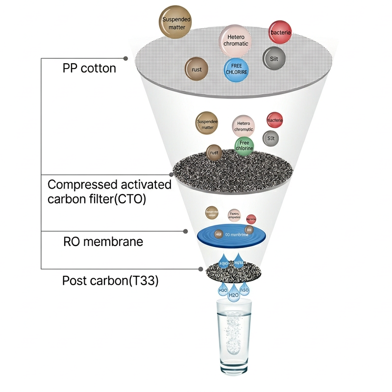Under Sink RO System 600 GPD Direct Flow TDS Display