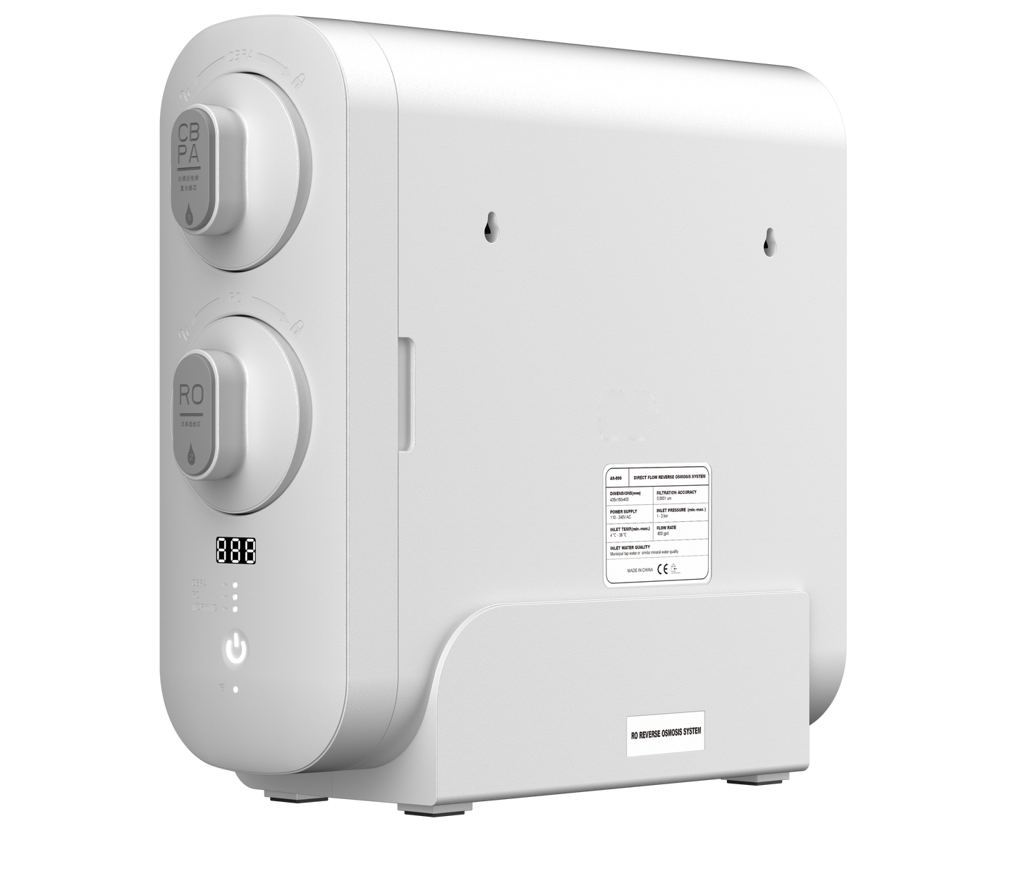Under Sink RO System 600 GPD Direct Flow TDS Display
