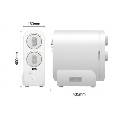 Under Sink RO System 600 GPD Direct Flow TDS Display