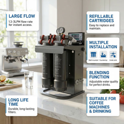 RO500 Commercial Reverse Osmosis System Adjustable TDS Large Flow UV