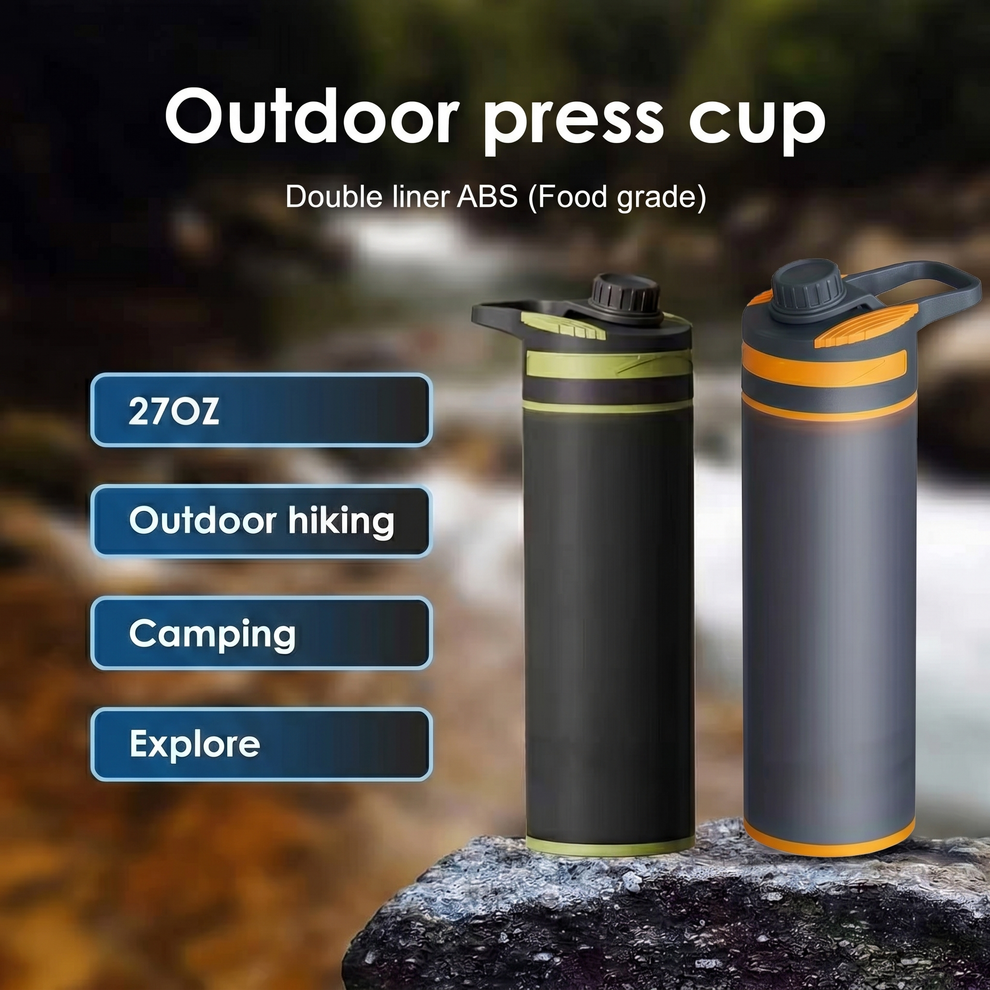 2. Puflow Portable Outdoor Water Filter Bottle