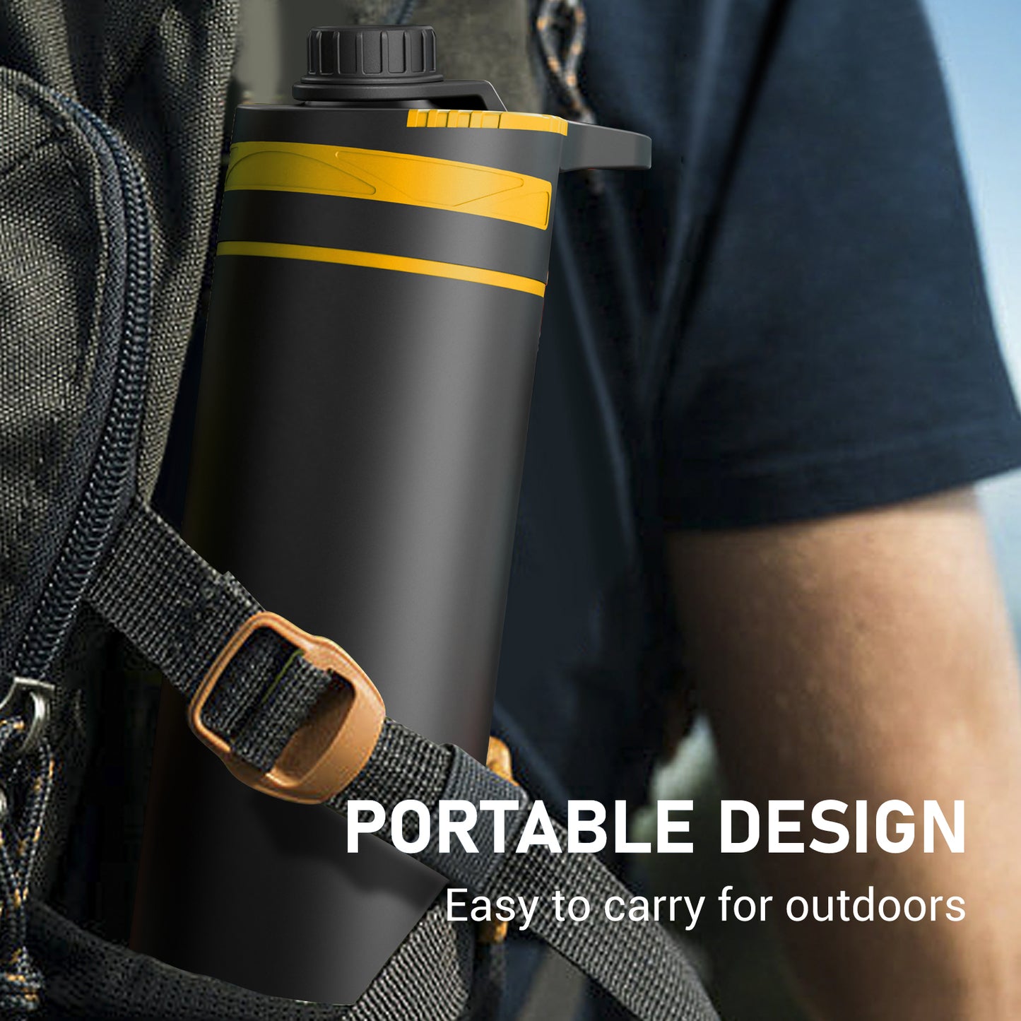 Portable Outdoor Water Filter Bottle – Press Purifier for Hiking Camping