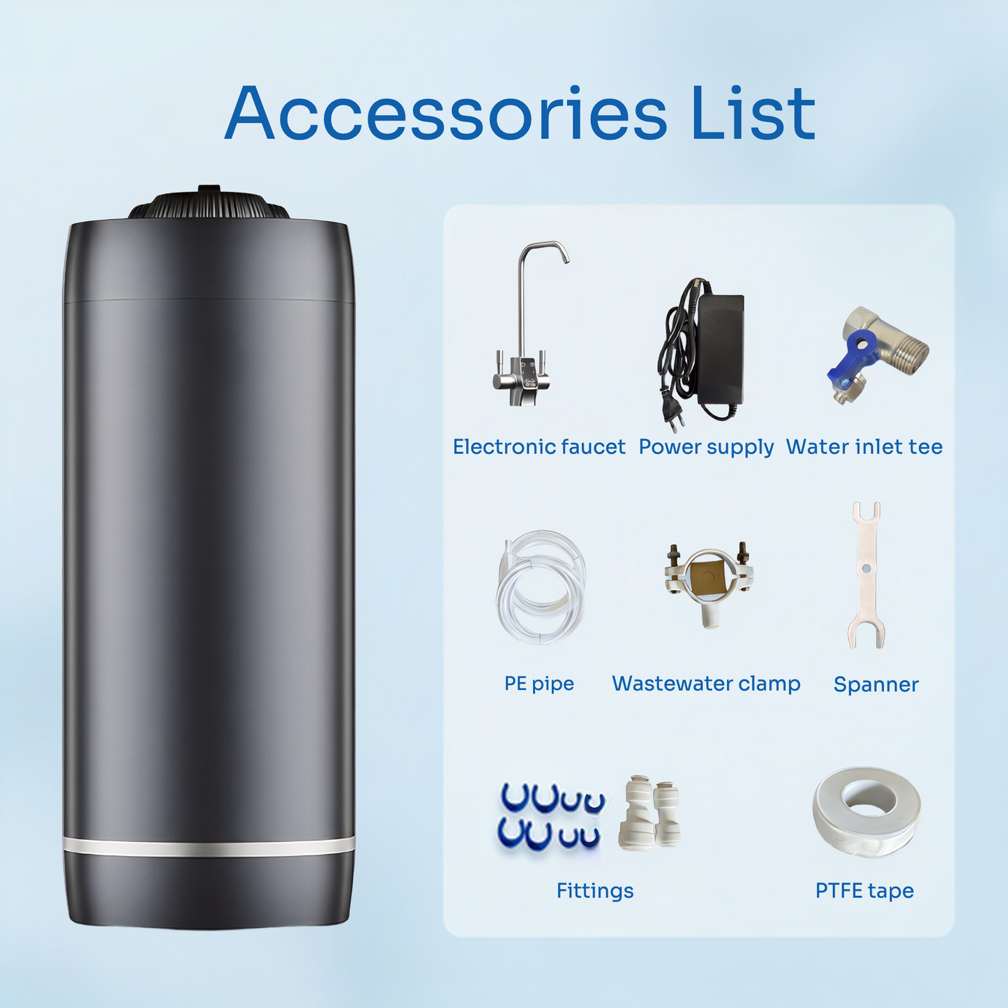 A10S 800G Tankless RO System with Smart TDS