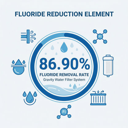 Big Flow 1 Gravity Water Filter Stainless Steel Countertop 3.8L
