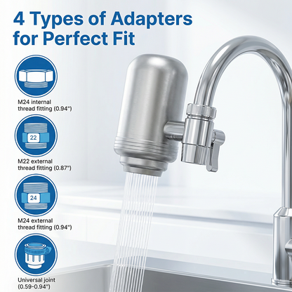 Stainless Steel Faucet Water Filter Easy Install Tap Filter