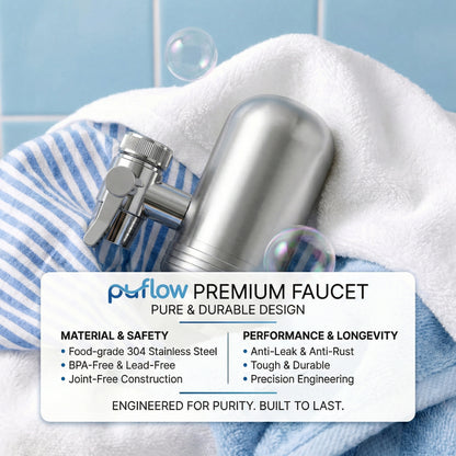 Stainless Steel Faucet Water Filter Easy Install Tap Filter