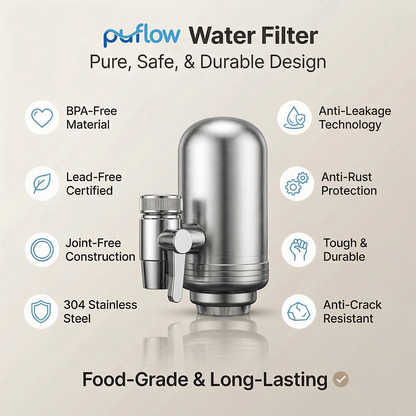 Stainless Steel Faucet Water Filter Easy Install Tap Filter