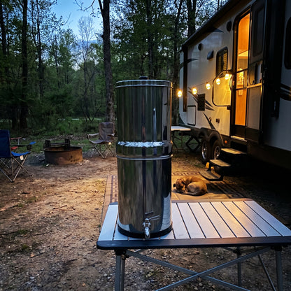 Big Flow2 Gravity Water Filter System Stainless Steel Countertop 8.5L