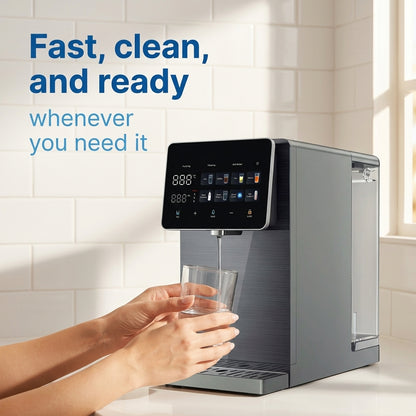 RO32 Countertop Reverse Osmosis System Instant Hot Mineral Filter Low Waste
